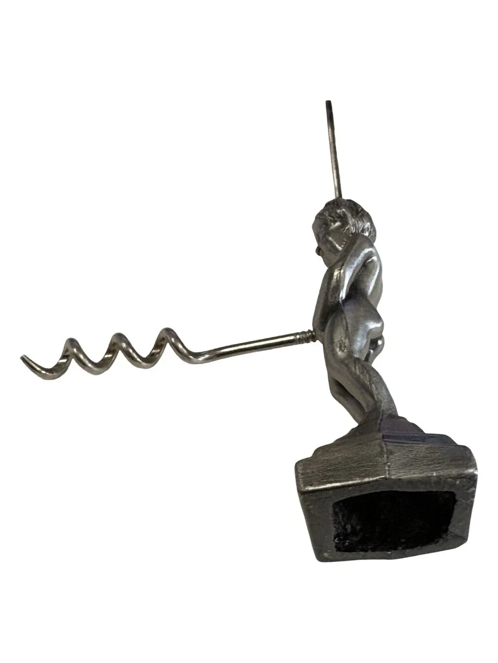 Vintage Bruxelles Manneken Pis Bottle Opener Folding Corkscrew Novelty Bar Gift